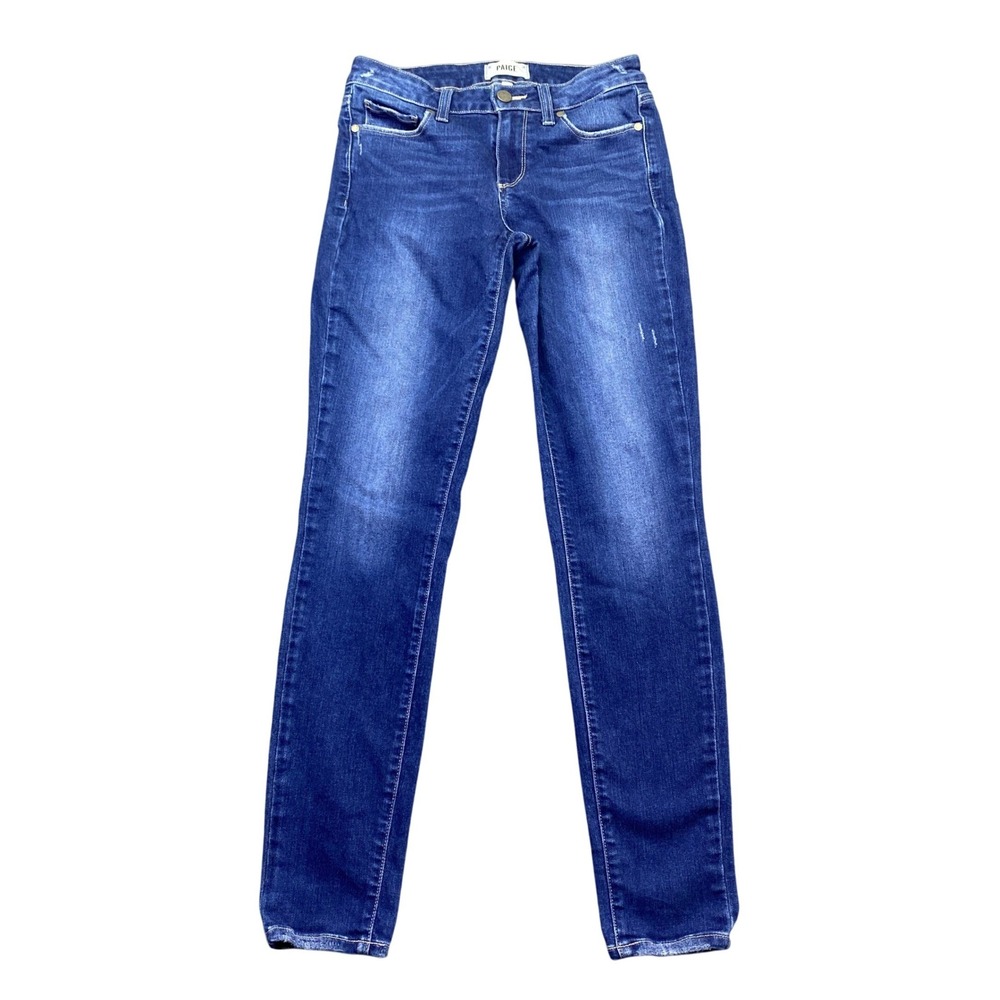 Paige Verdugo Ultra Skinny Jeans Womens 27 Dark Wash Blue Stretch Denim Grunge